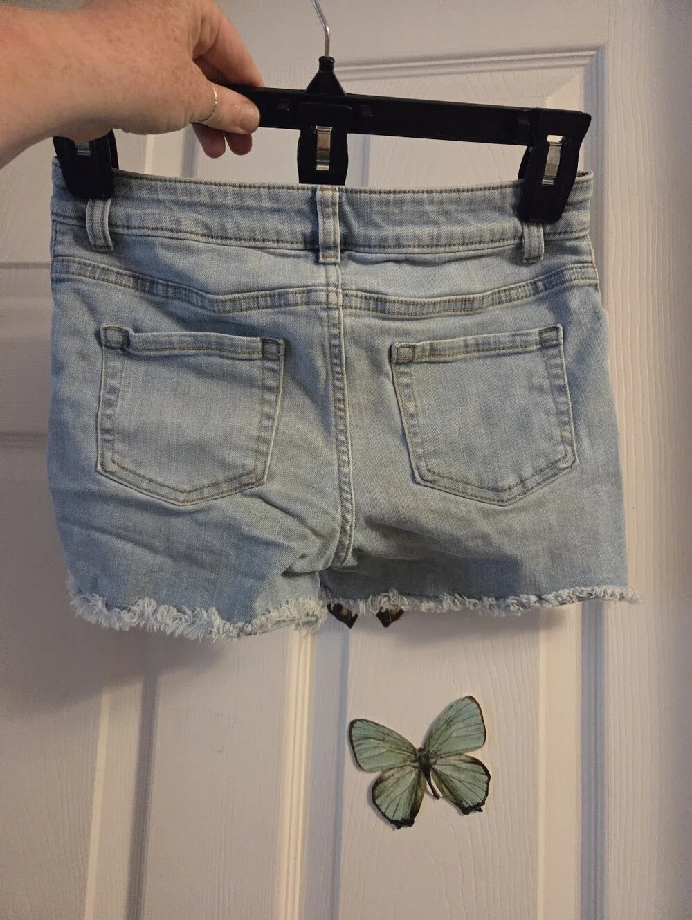 Cat & jack kids light blue denim shorts large L 10/12 girls size